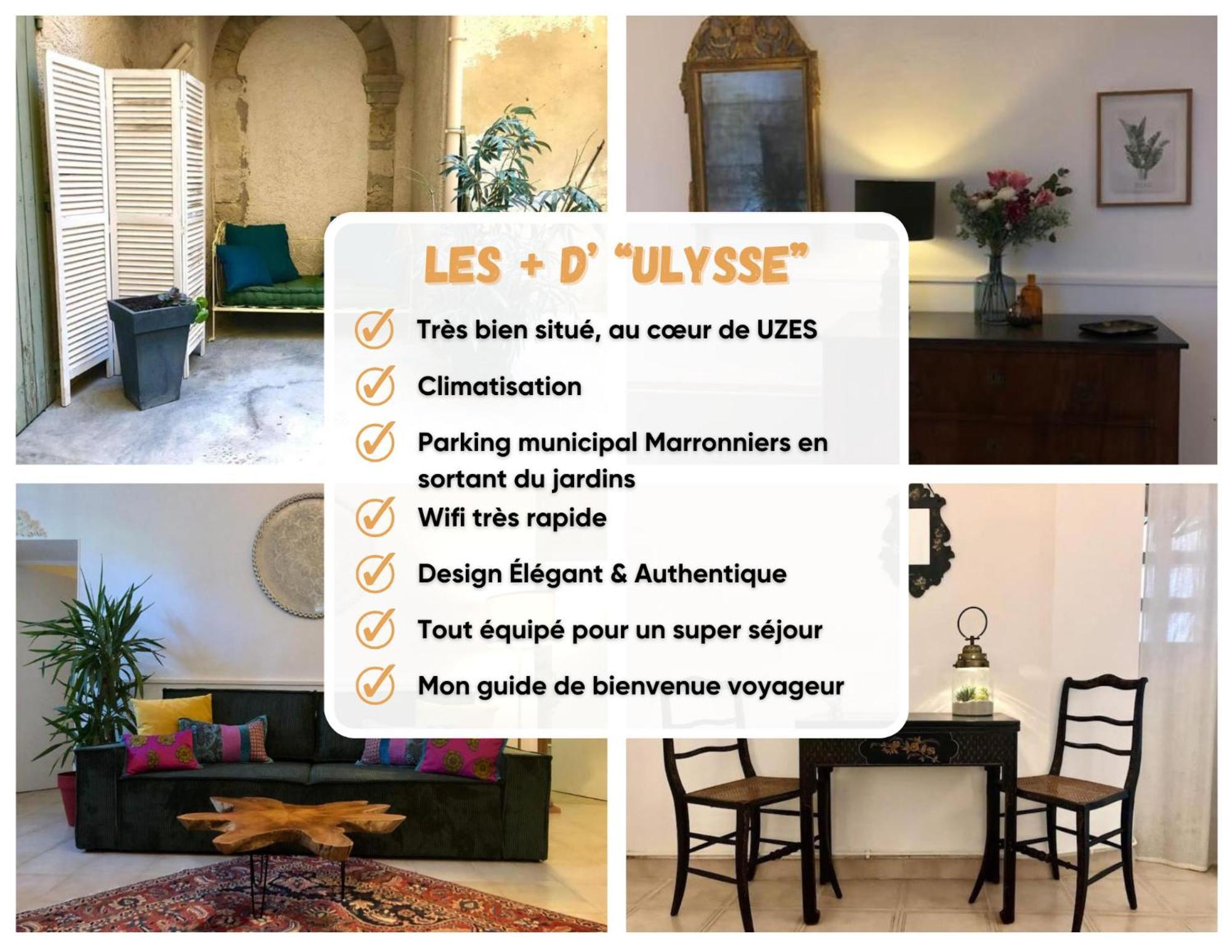 Ulysse, Appartement Spacieux Au Centre Historique D'Uzes En Rez-De-Chaussee Avec Exterieur, Proche Parking Des Marroniers Uzès Exterior foto